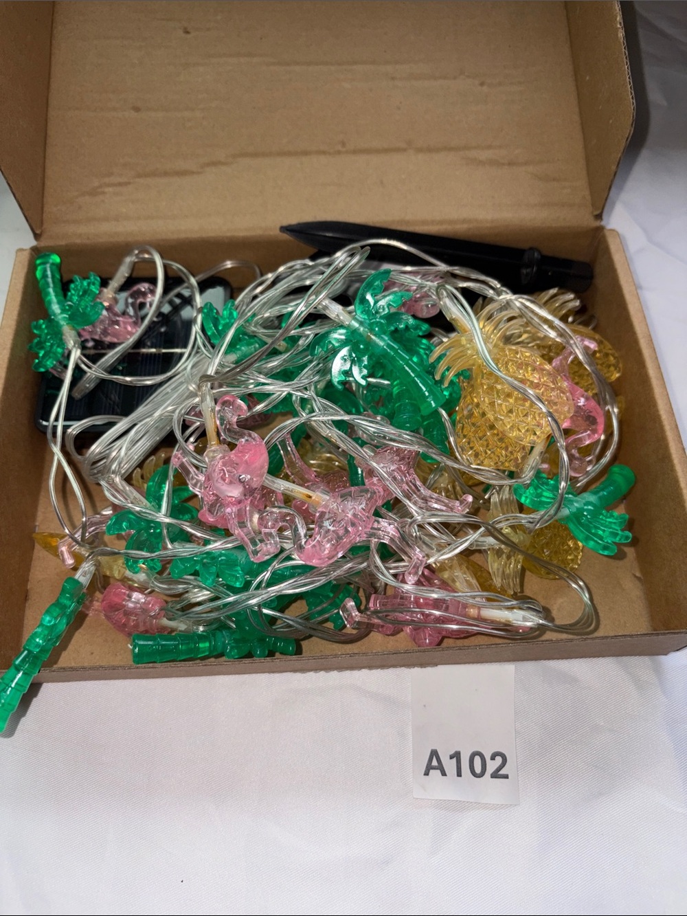 Tropical Pineapple String Lights - Pink, Green, Yellow - Home Party Supplies